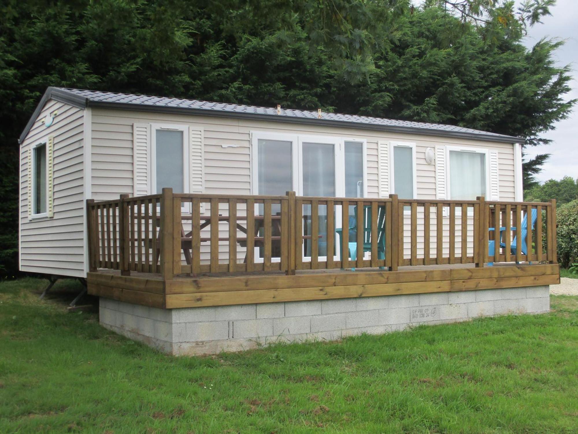 Les Mobile Home De Kerroyal Garlan Exterior foto
